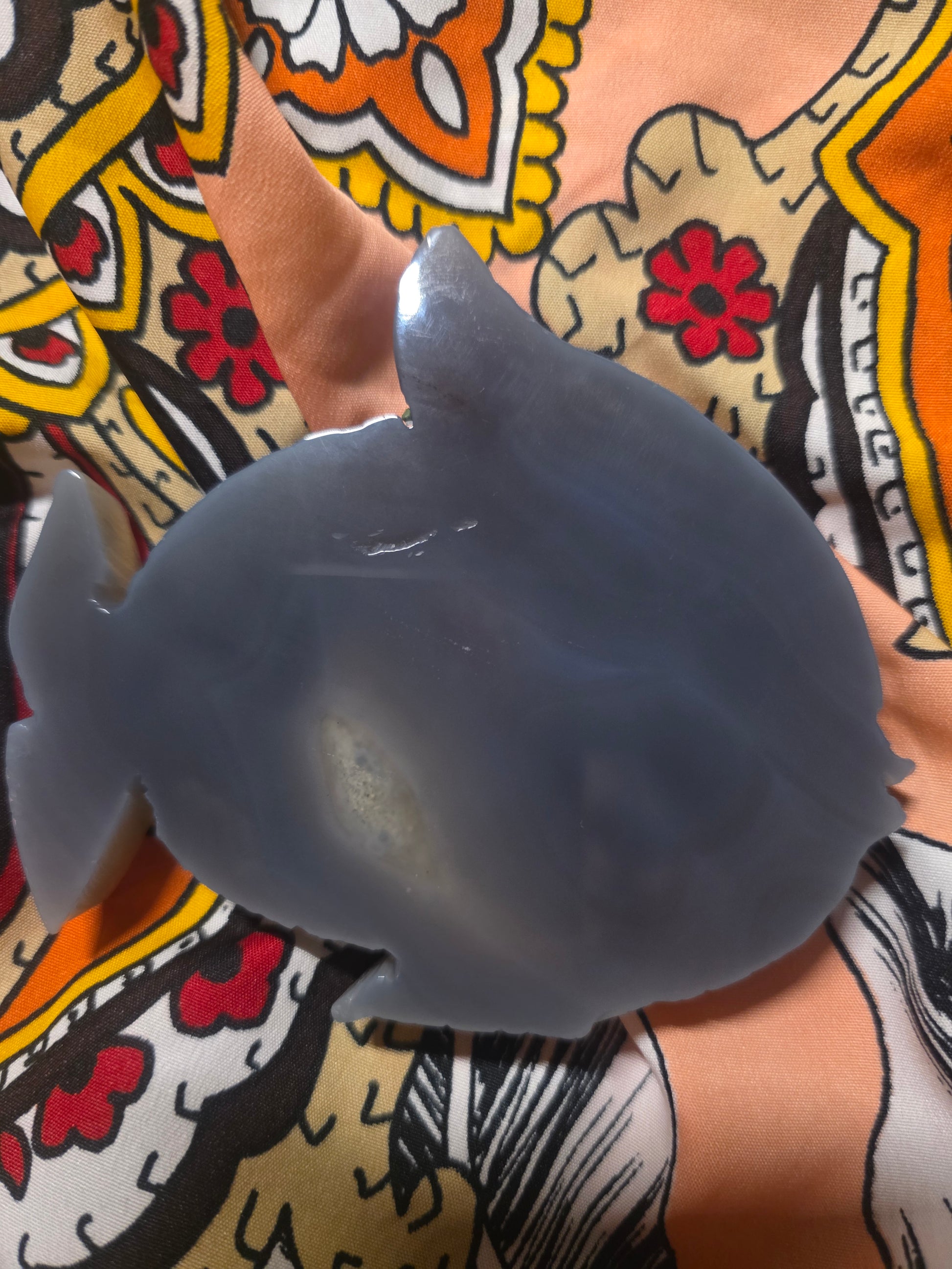 Grounding Agate Fish Carving