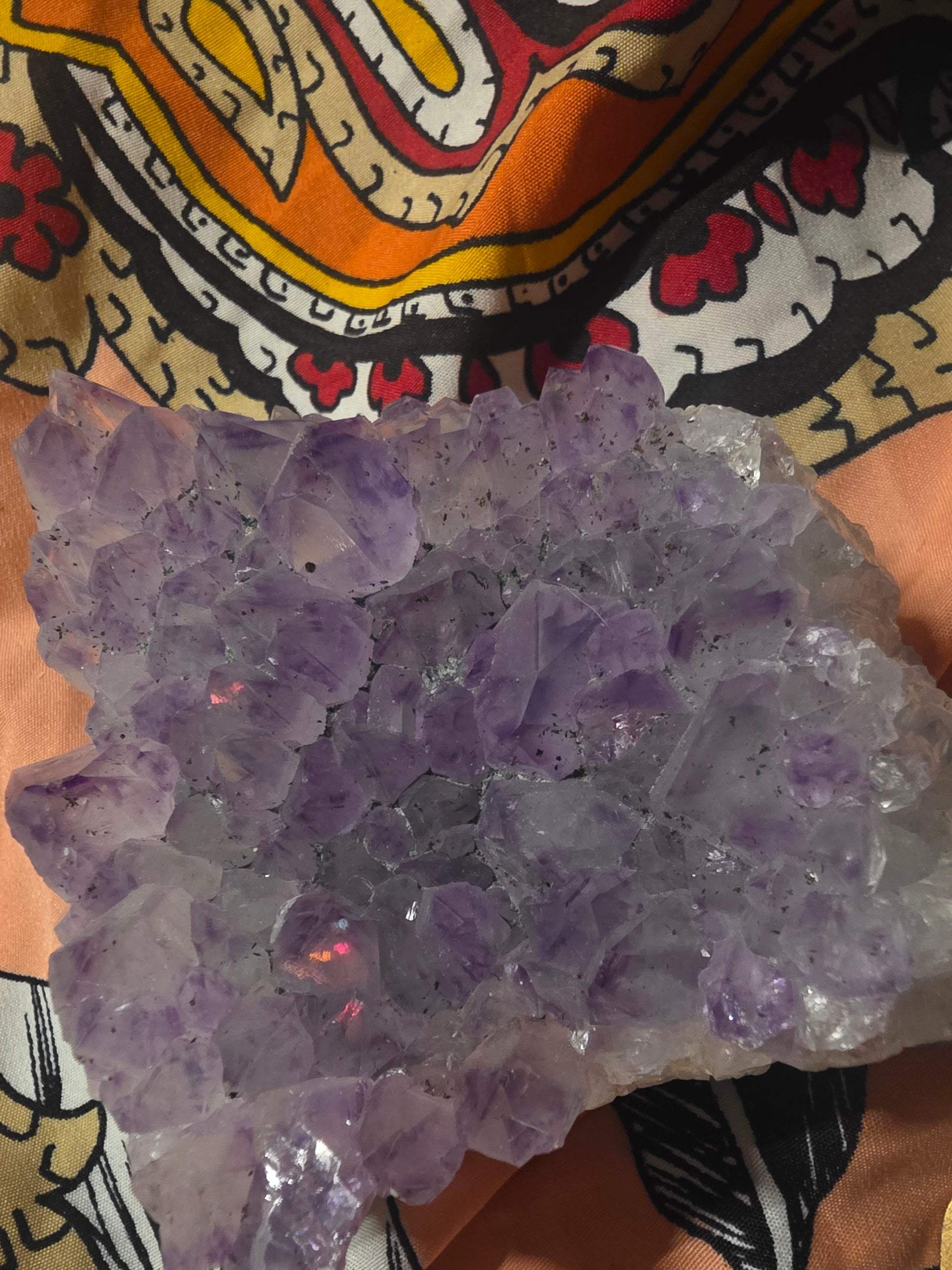 Amethyst Crystal Cut Base