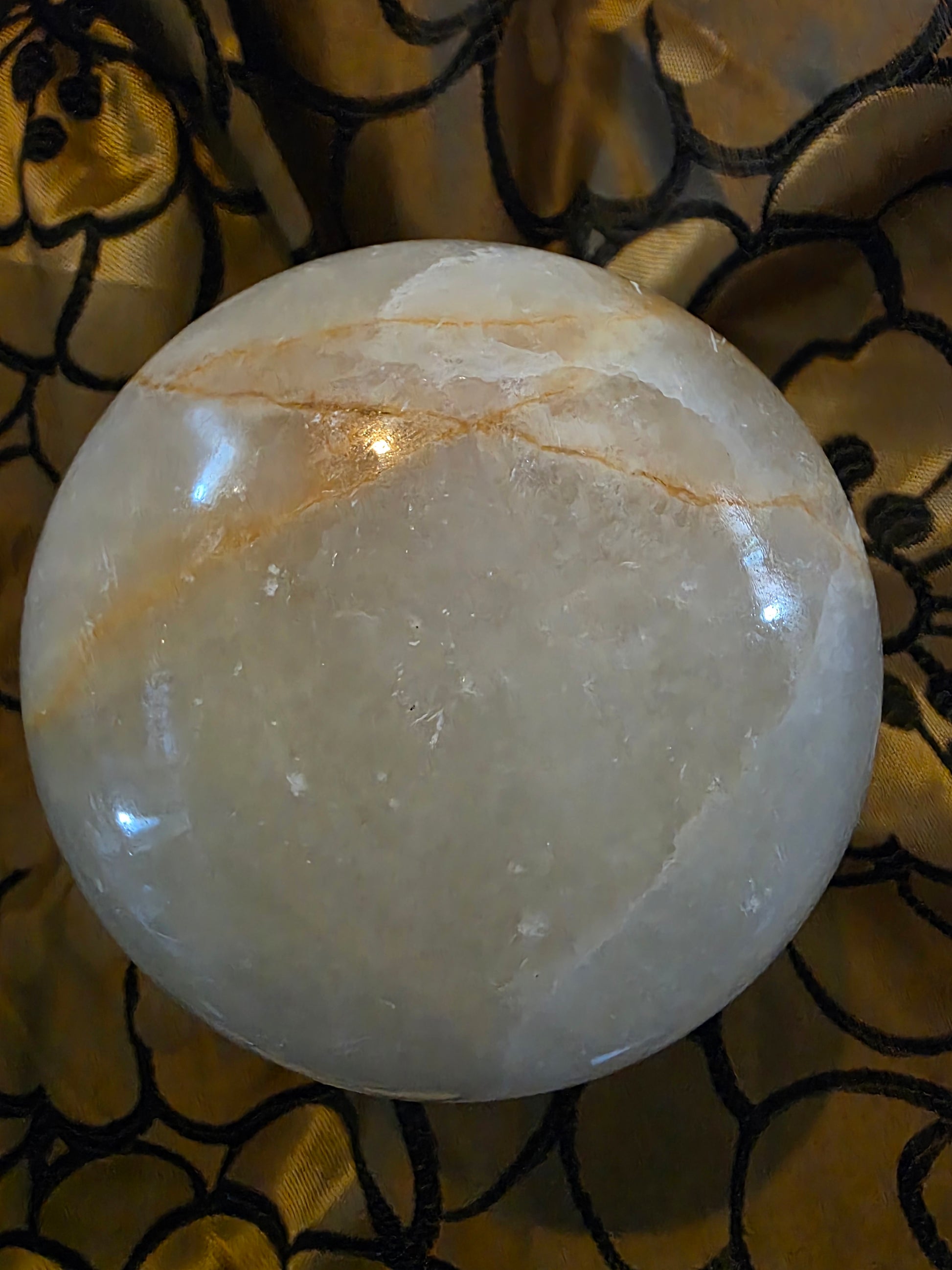 Onyx/Golden Healer Mushroom Statue 6 inches!